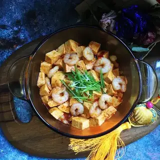 Homemade tofu shrimp