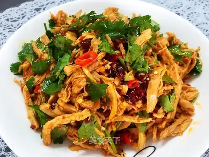 Spicy chicken silk
