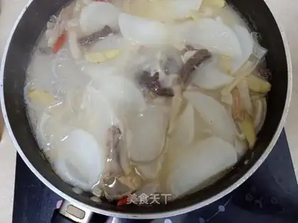 Cow carrot soup