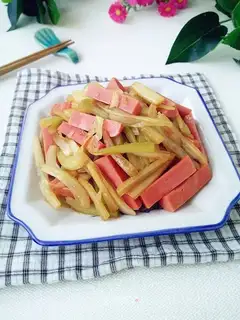 Ham sausage and cabbage