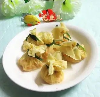 Steam shrimp eggs in a bag