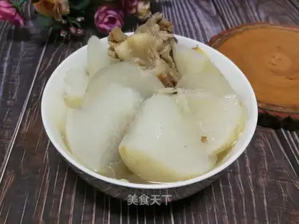The radish soup