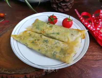 Cream egg burrito