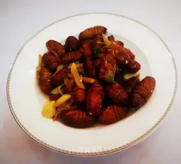 Fried silk