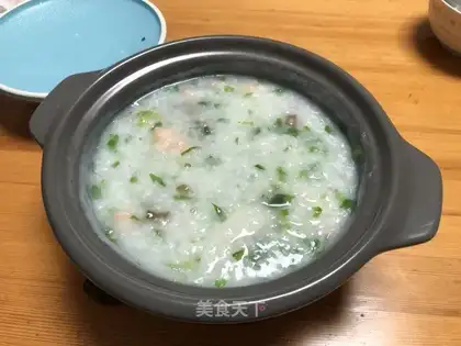 Vegetable seafood porridge