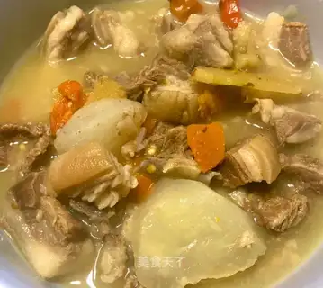 Roach and lamb stew