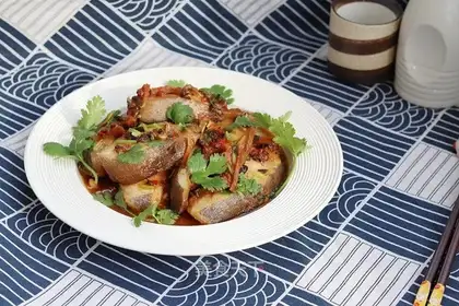 Soy sauce, halibut