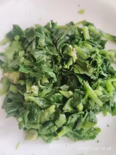 The radish leaves