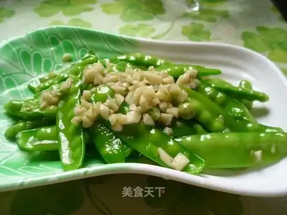 Garlic Dutch peas
