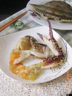 Marinated crab in brine