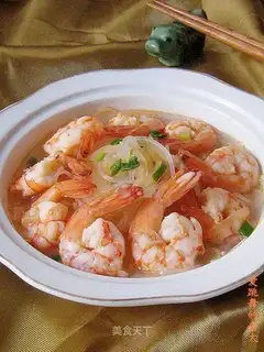 Double shredded shrimp soup