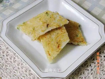 Shredded potato cake with onion flavor