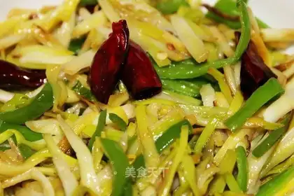 Spicy stir-fried garlic