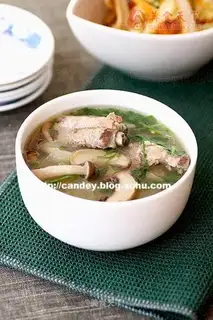 Stewed pork ribs in pressure cooker
