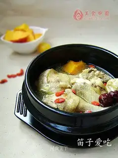 Stewed old hen