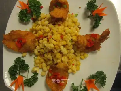 Golden corn shrimp