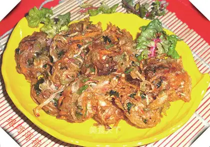 Coriander radish meatballs
