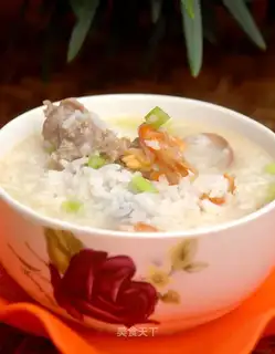 Clam pork ribs porridge