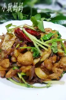 diced chicken with cilantro