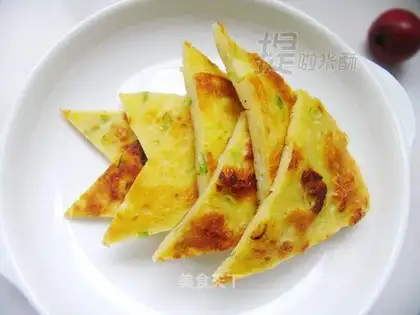 Scallion onion and egg hot cake