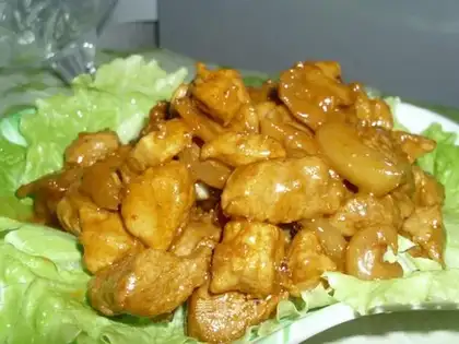 Roasted pork with fermented bean curd in red oil