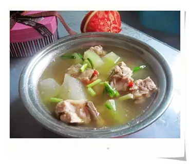 Winter melon pork ribs soup