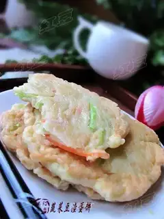 Vegetable bean dregs egg cake
