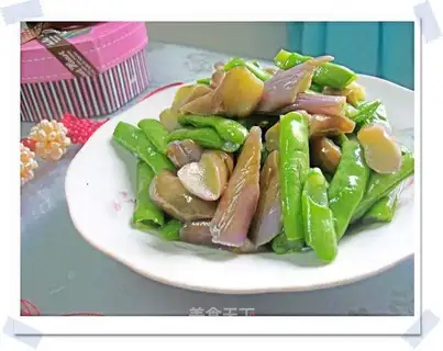 stir-fried eggplant with green beans