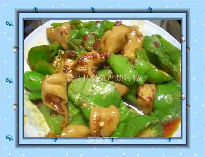 Hot pork intestines