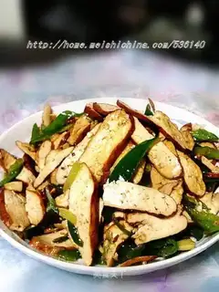 stir-fried dried green pepper