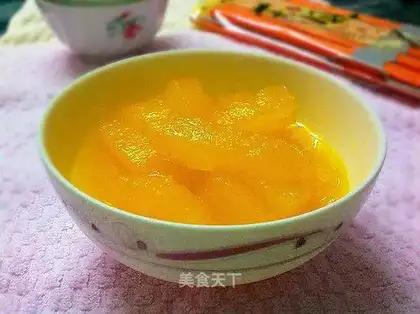 Orange juice melon strips