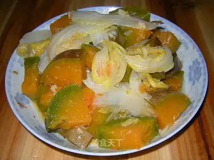 cabbage and pumpkin