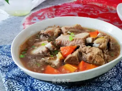 radish steak soup