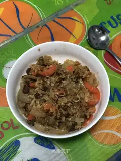 Hands on rice