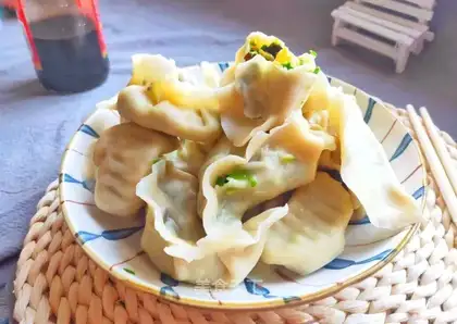 Three fresh dumplings