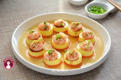 Steam shrimp, Tofu