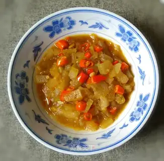 Spicy burning of a melon