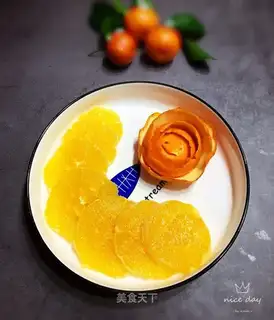 Orange fruit plate
