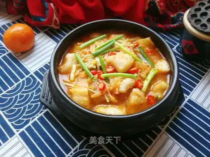 Golden mushrooms and pickles