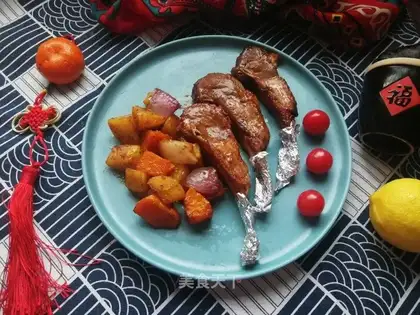 Black pepper, French lamb chops