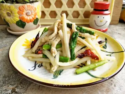 Spring-fried chicken silk