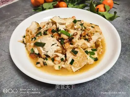 Shrimp onions tofu