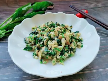oatmeal spinach fried eggs