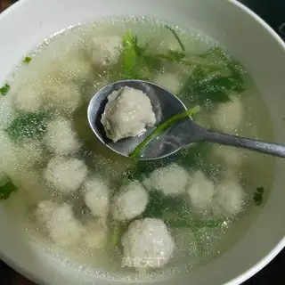 Homemade pork balls