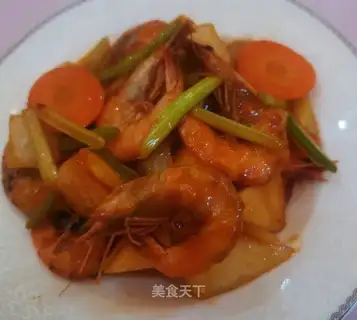 Fruit greasy shrimp