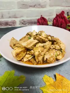 Onion bean sauce and tofu