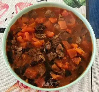 Seaweed tomato beef