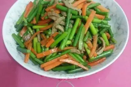 Garlic fried meat