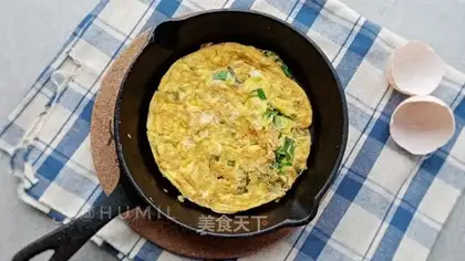 Cream fried eggs