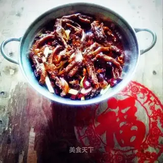 The dry pot duck palm